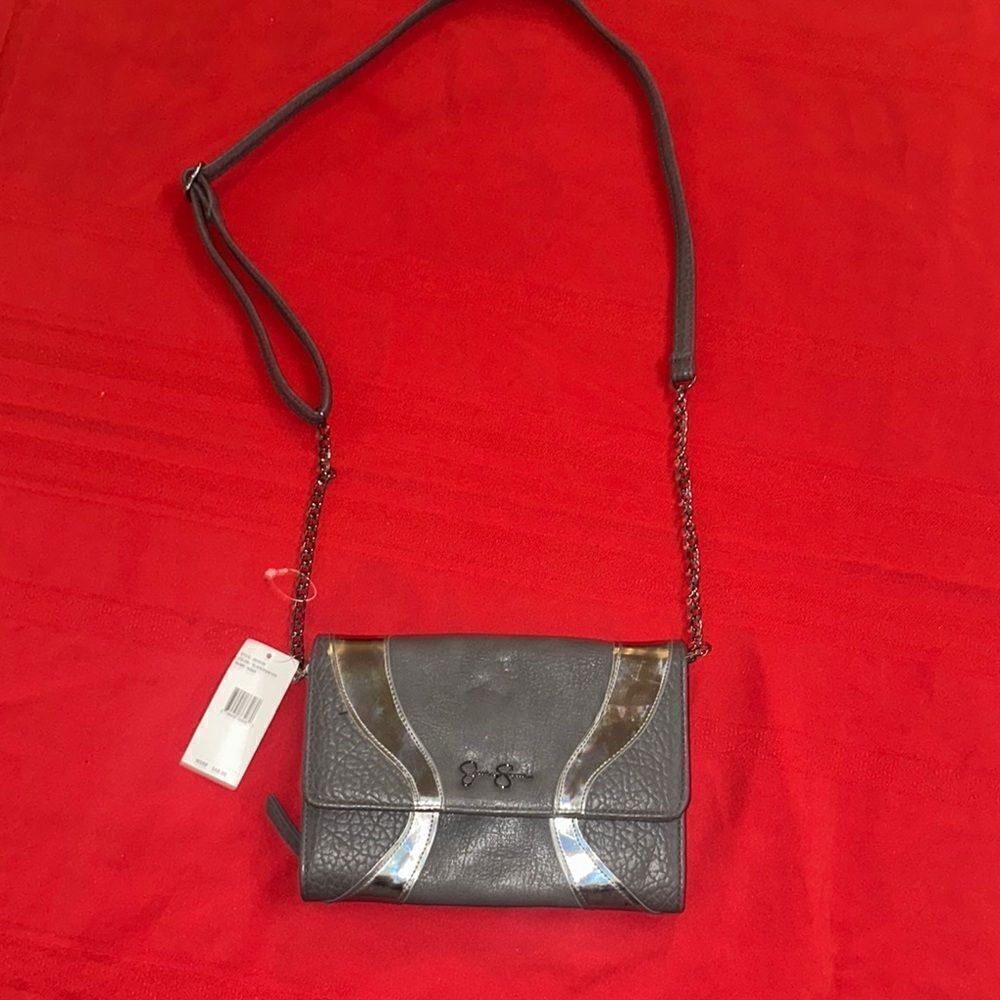 NWT Jessica Simpson Elegant Slate/Pewter Crossbody Bag